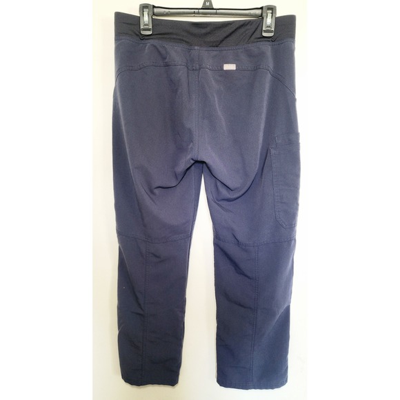 FIGS Technical Collection Navy Blue Kadr Cargo Scrub Pants Women's Medium Petite - Picture 2 of 5